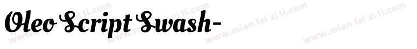 Oleo Script Swash字体转换